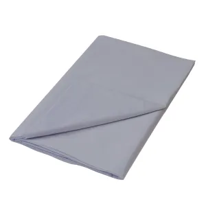 200 Thread Count 100% Cotton Percale Flat Sheet - Light Grey