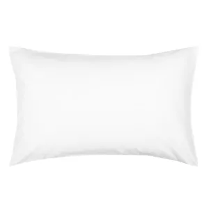 200 Thread Count 100% Cotton Percale Pillowcase - White