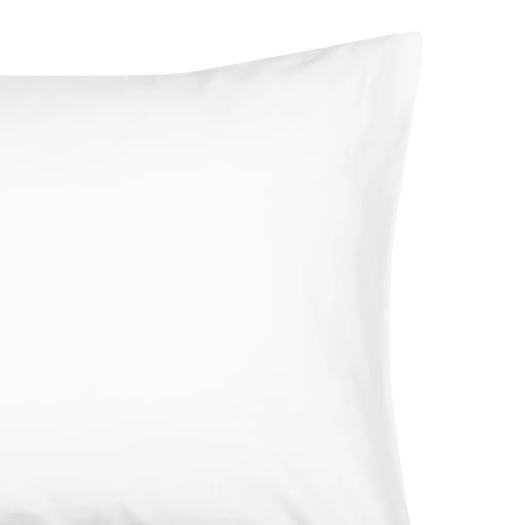200 Thread Count 100% Cotton Percale Pillowcase - White