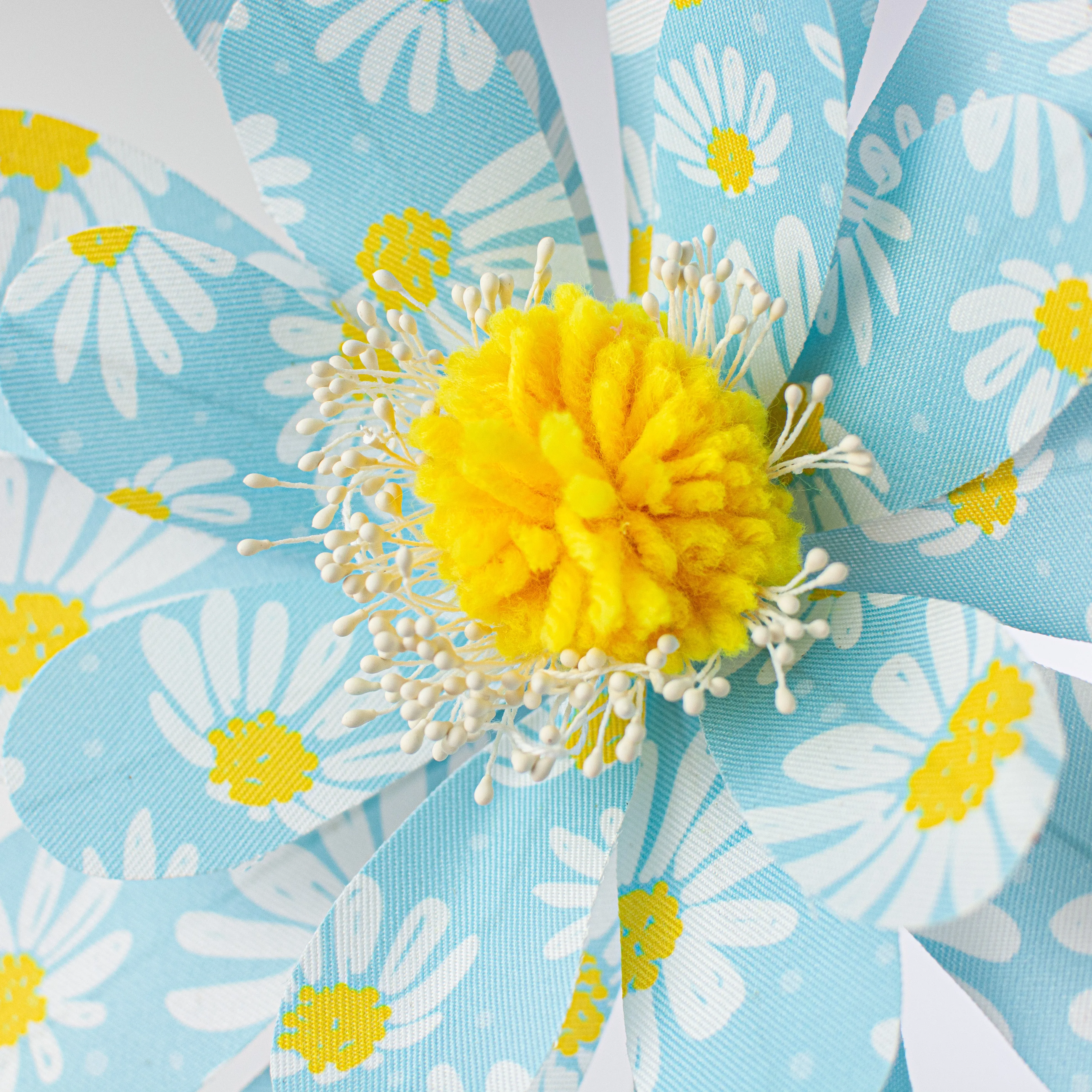 24" Daisy Sunflower Spray: Blue