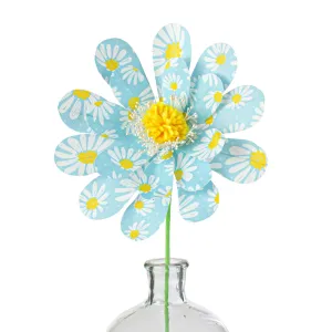 24" Daisy Sunflower Spray: Blue