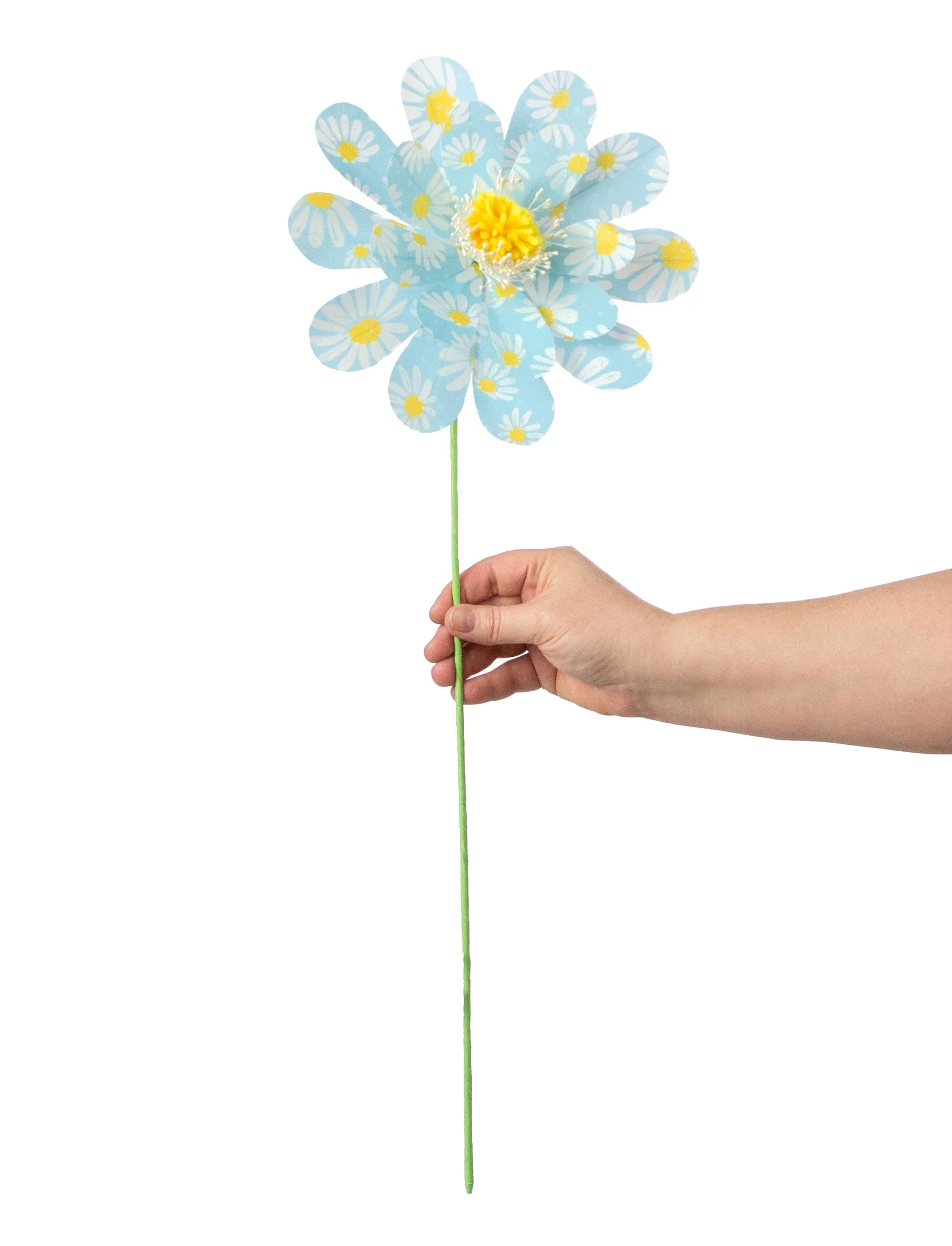 24" Daisy Sunflower Spray: Blue
