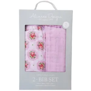Alimrose - Muslin Bib (2pc Set) Floral Medallion