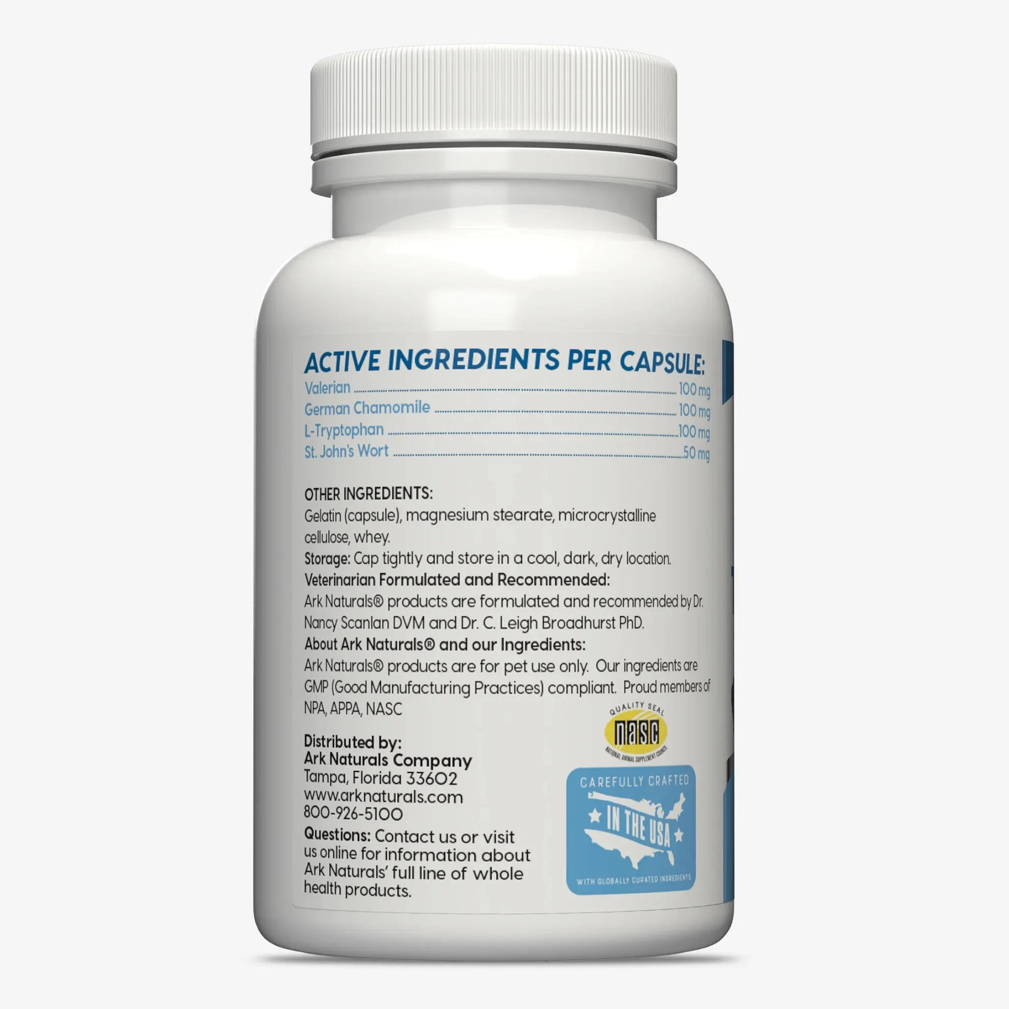 Ark Naturals Happy Traveler Capsules for Cats and Dogs