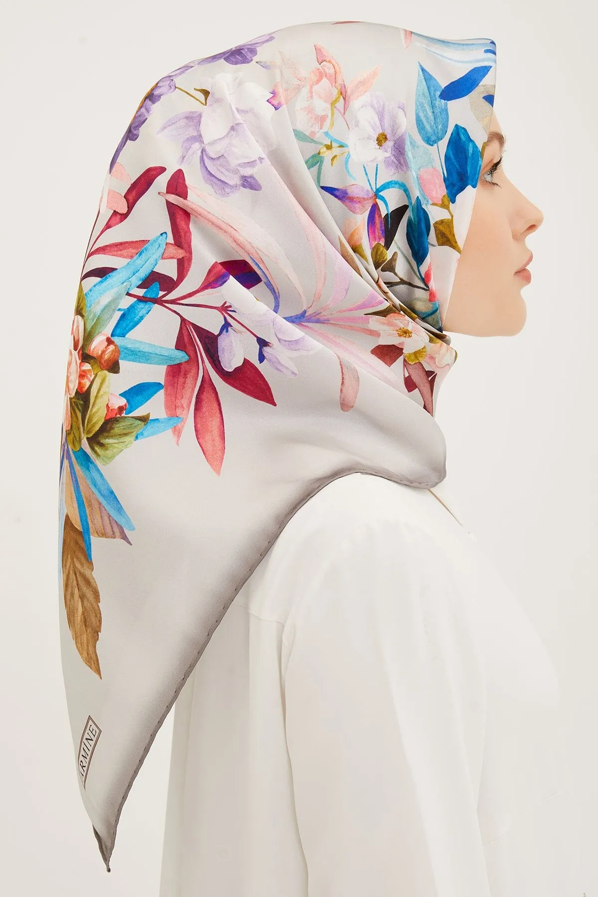 Armine Ayu Floral Silk Scarf #4