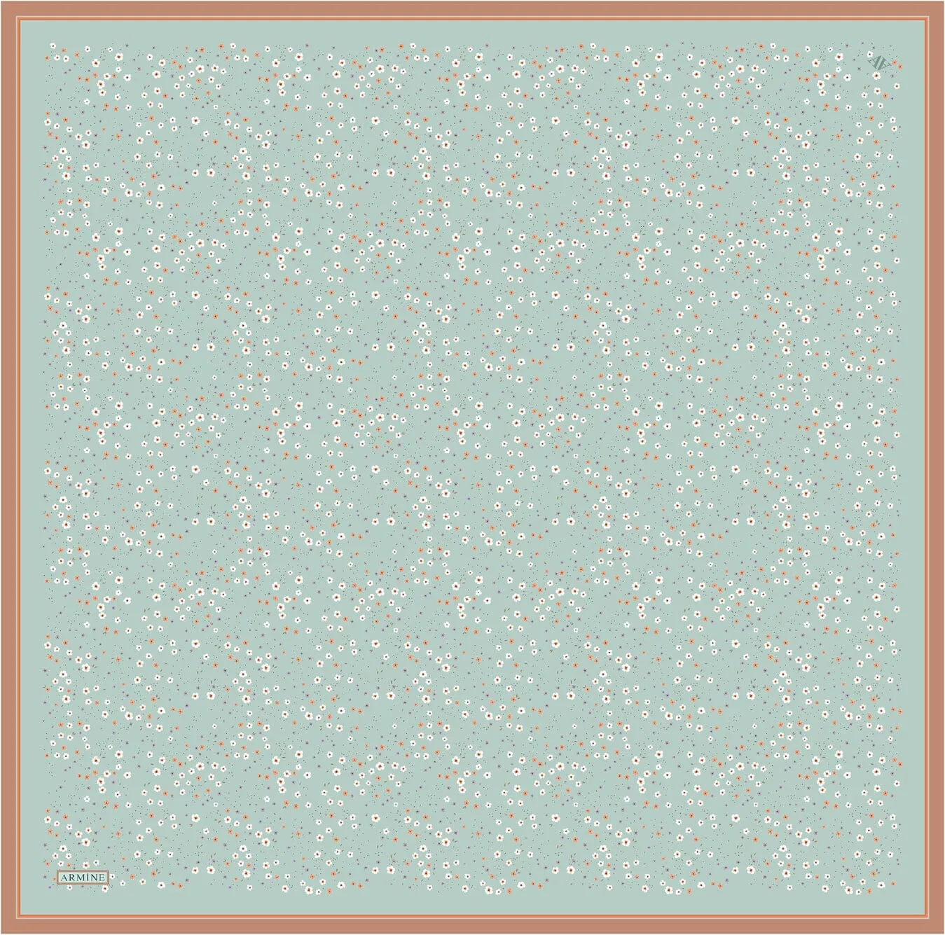 Armine Meadow Floral Silk Scarf #9