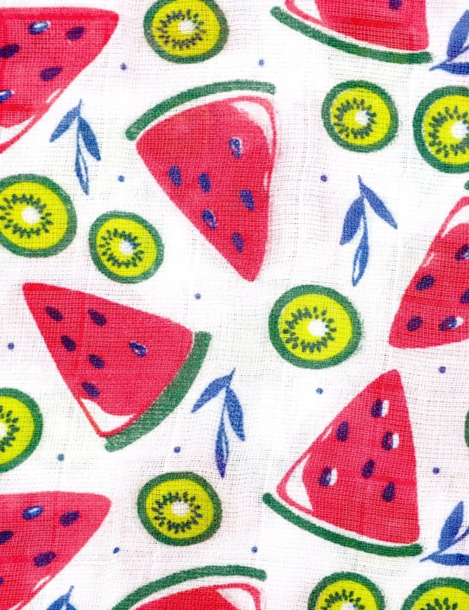 Baby Swaddle Wrap Combo- Fruity Watermelon, Fruity Pineapple & Fruity Lime