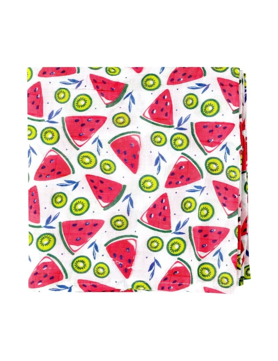 Baby Swaddle Wrap Combo- Fruity Watermelon, Fruity Pineapple & Fruity Lime