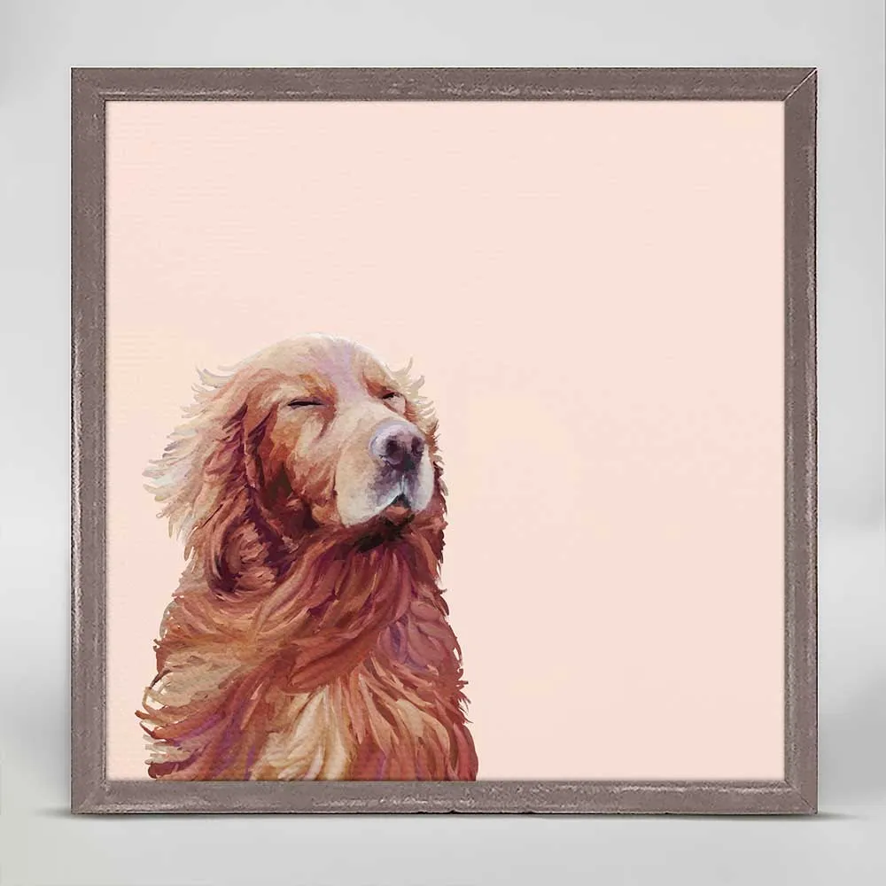 Best Friend - Golden Peace Mini Framed Canvas