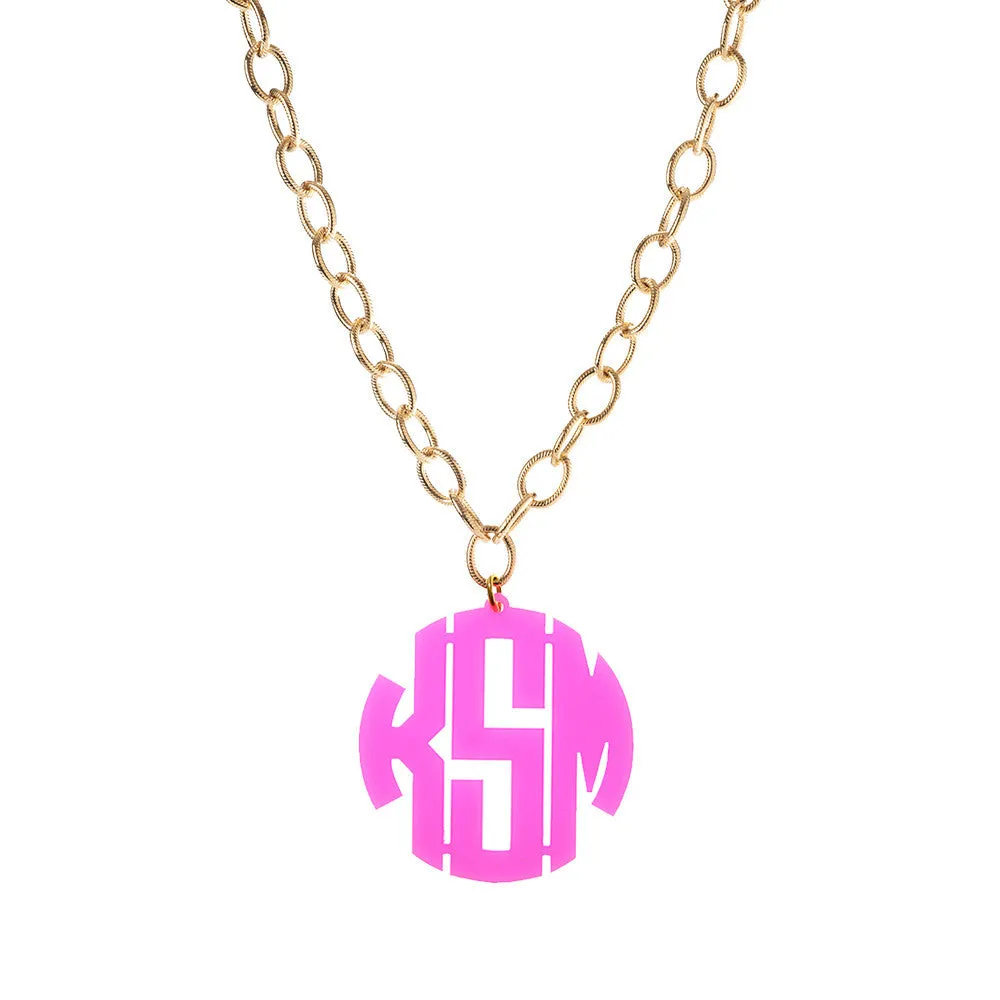 Block Monogram on Greenwich Chain (WS)