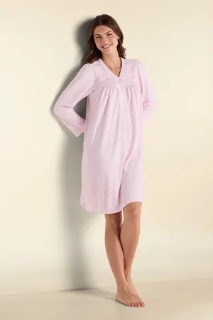 Brushed Honeycomb Short Nightgown