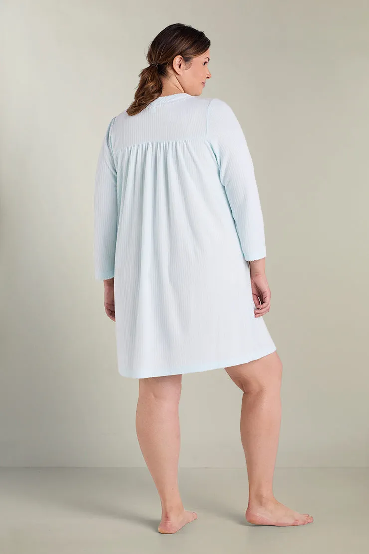 Brushed Honeycomb Short Nightgown