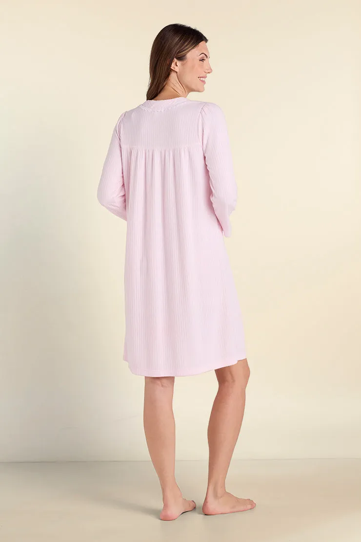 Brushed Honeycomb Short Nightgown