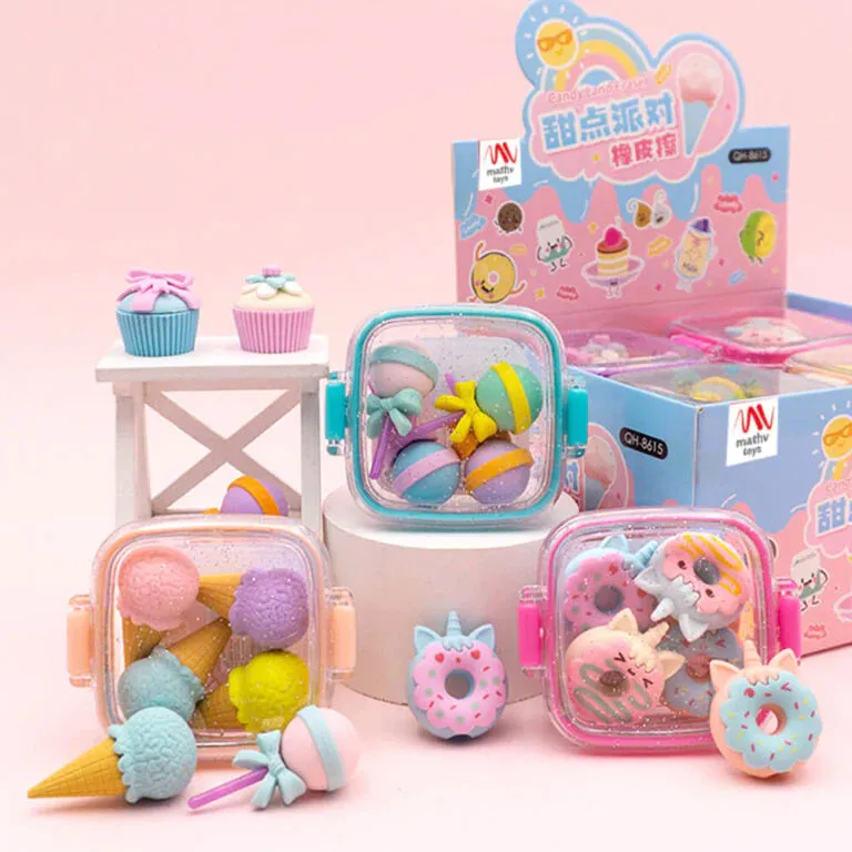 CandyLand Delicious Desserts Eraser Set of 4
