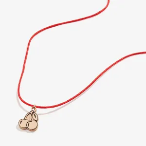 Cherries Cord Necklace, 18