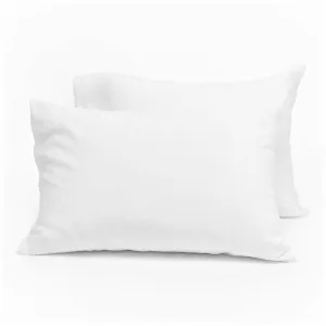 Cotton Bay 400 Thread Count American Sateen White Standard Pillowcase Pair