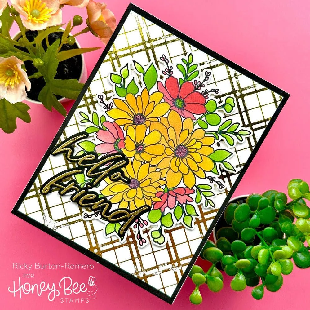 Daisy Layers Bouquet - 6x8 Stamp Set