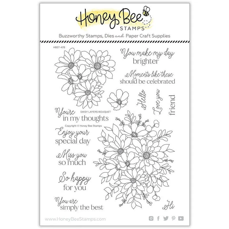 Daisy Layers Bouquet - 6x8 Stamp Set