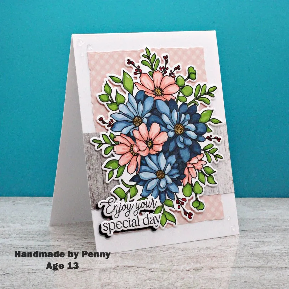 Daisy Layers Bouquet - 6x8 Stamp Set