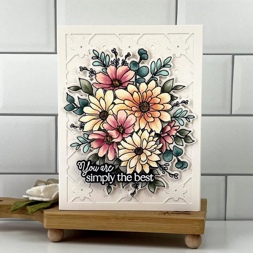 Daisy Layers Bouquet - 6x8 Stamp Set