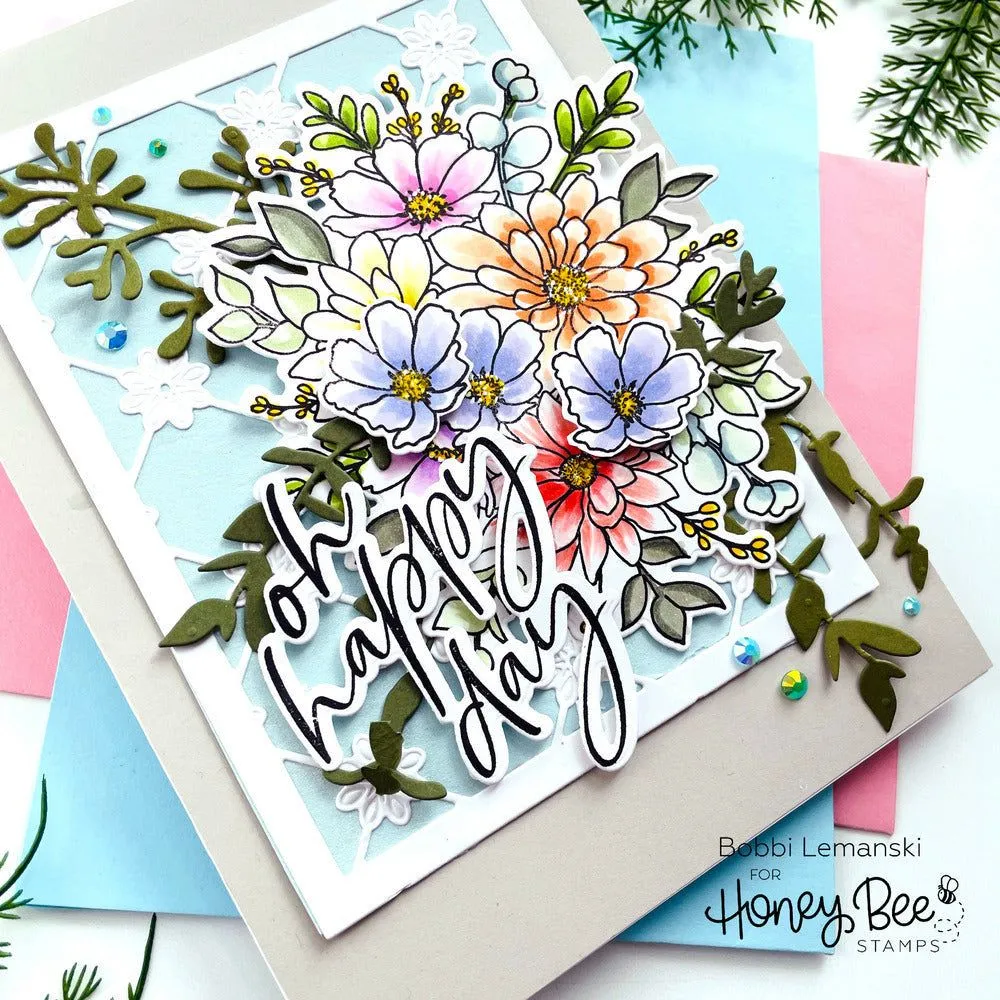 Daisy Layers Bouquet - 6x8 Stamp Set