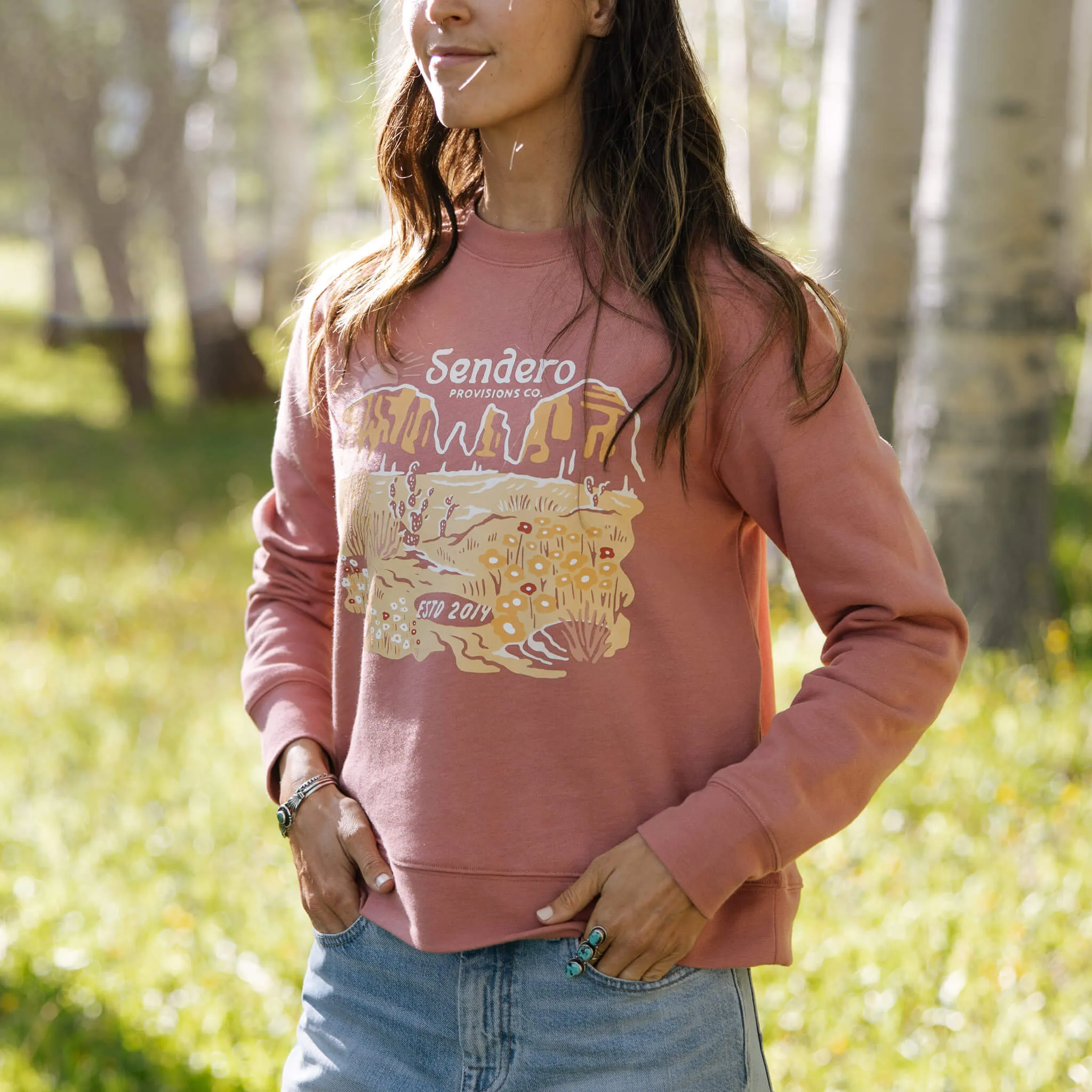 Desert Bloom Drop Shoulder Sweatshirt