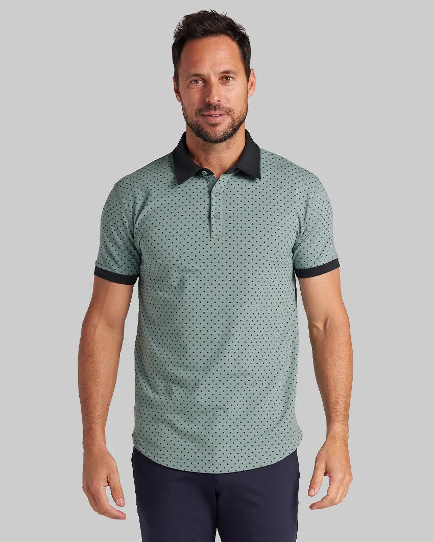 Drop-Cut: LUX Dotted Polo <!-- Size L -->
