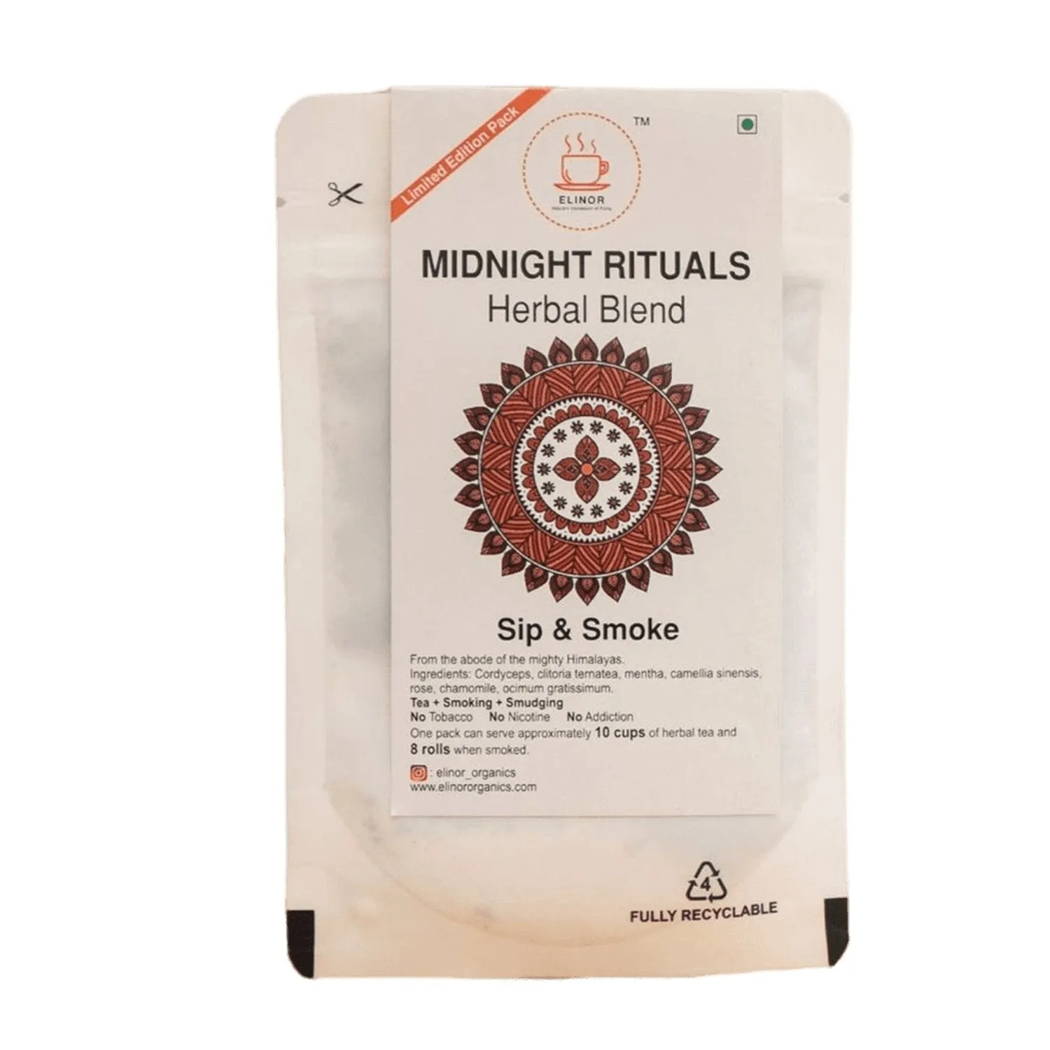 Elinor Organics - Midnight Rituals | Herbal Smoking Blend