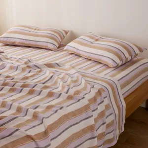 Eve Linen - Martha Stripe Flat Sheet