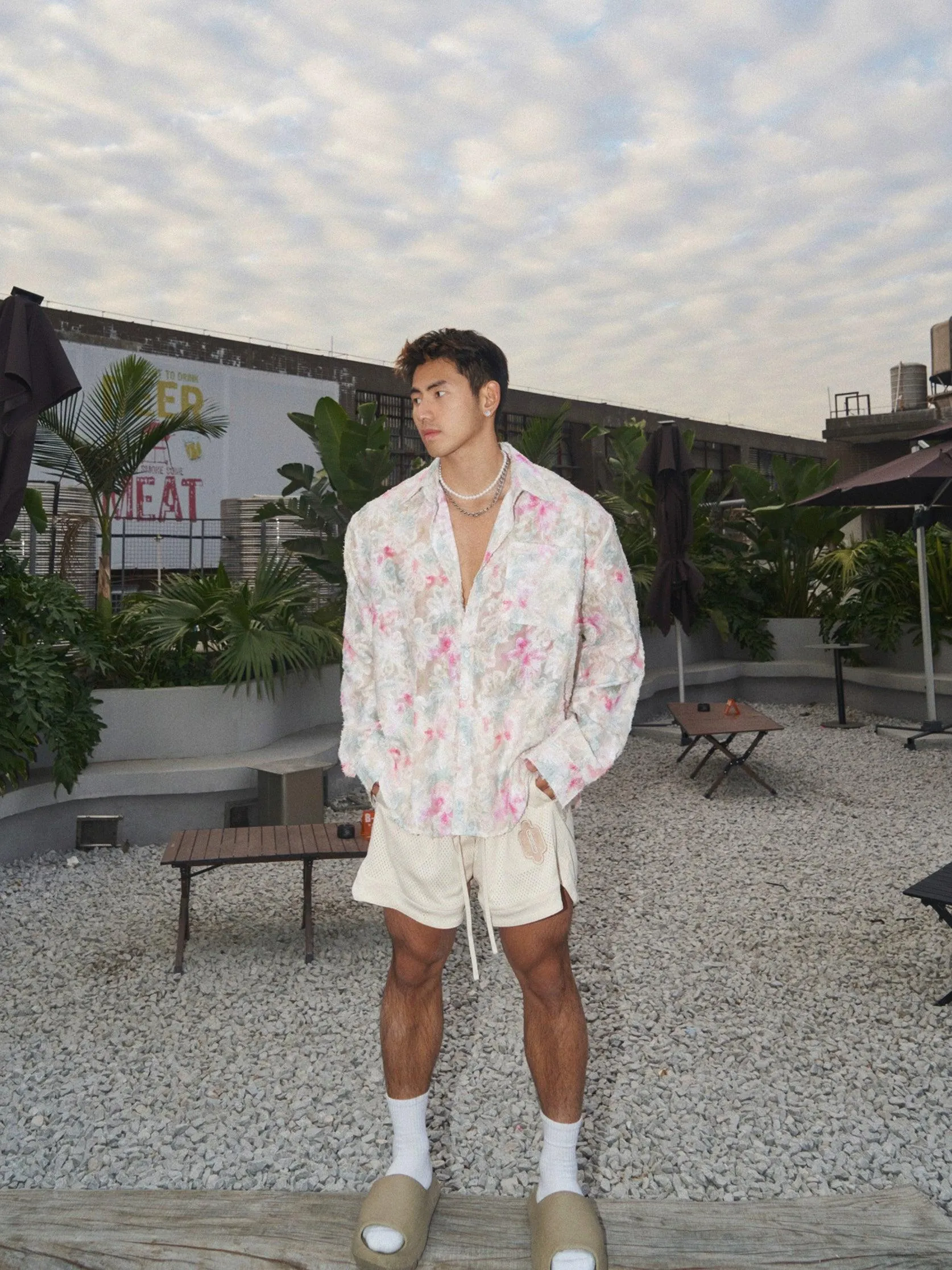 Floral Pastel Button-Up Shirt