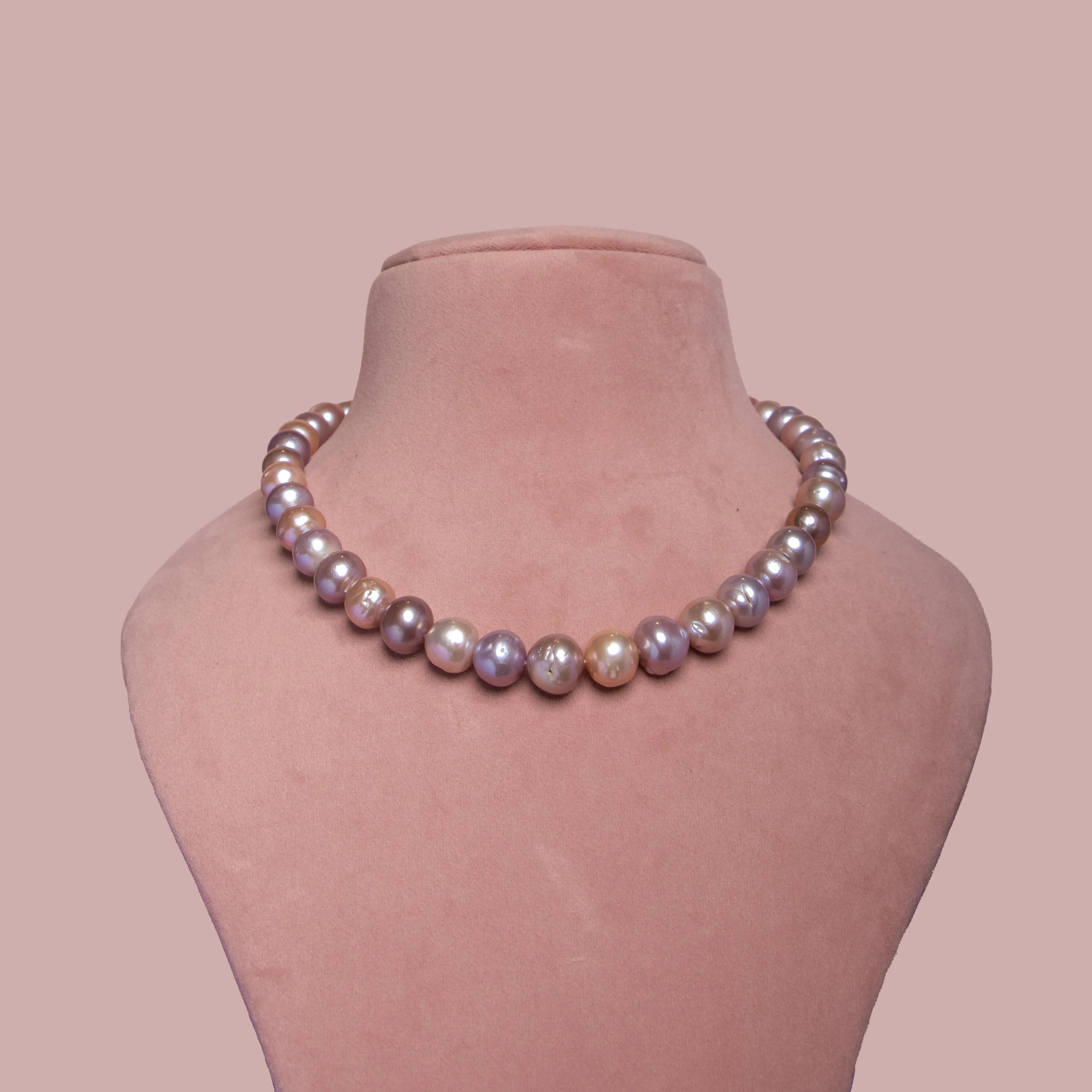 Fresh Water Pearl Necklace - Powder Rose