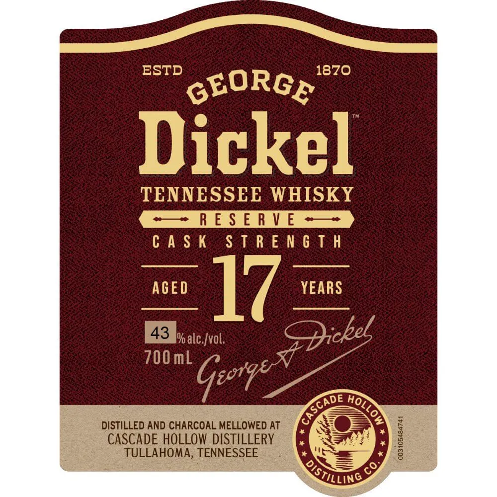 George Dickel 17 Year Old Reserve