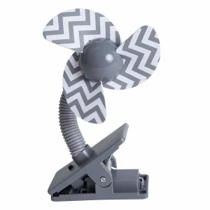 Grey Stroller Fan