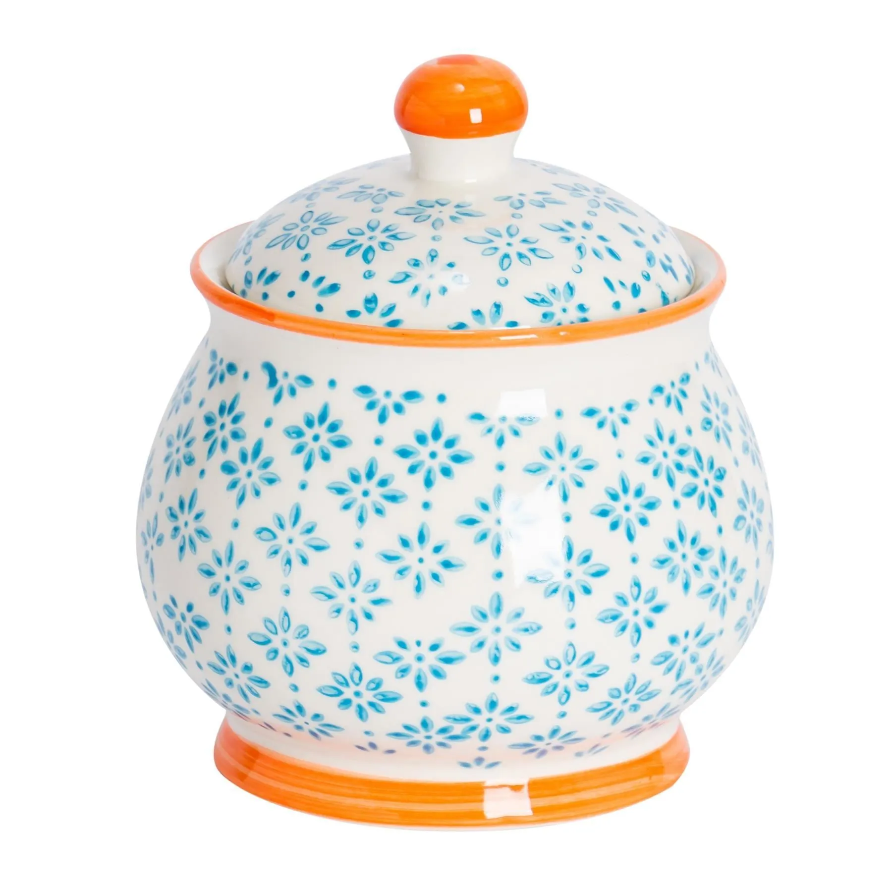 Hand Printed Sugar Bowl - By Nicola Spring