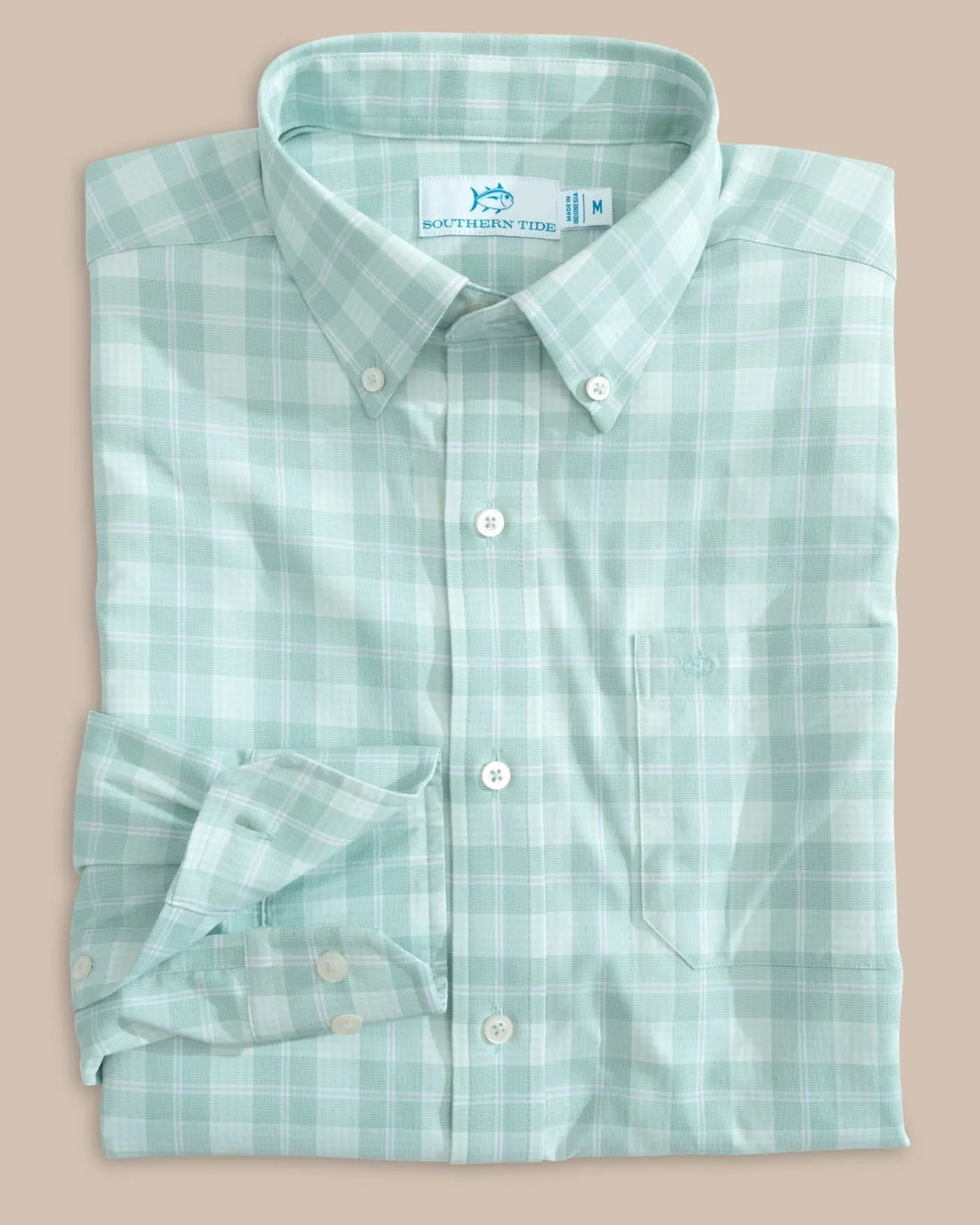 Intercoastal Primrose Plaid Long Sleeve Sport Shirt