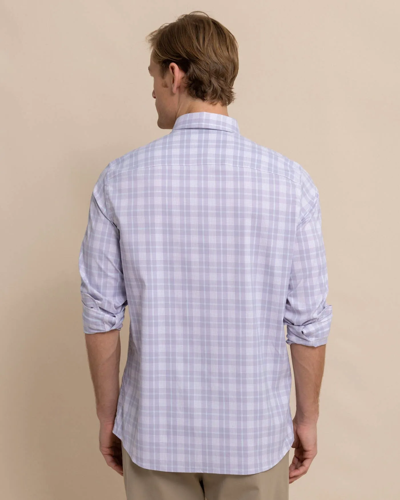 Intercoastal Primrose Plaid Long Sleeve Sport Shirt