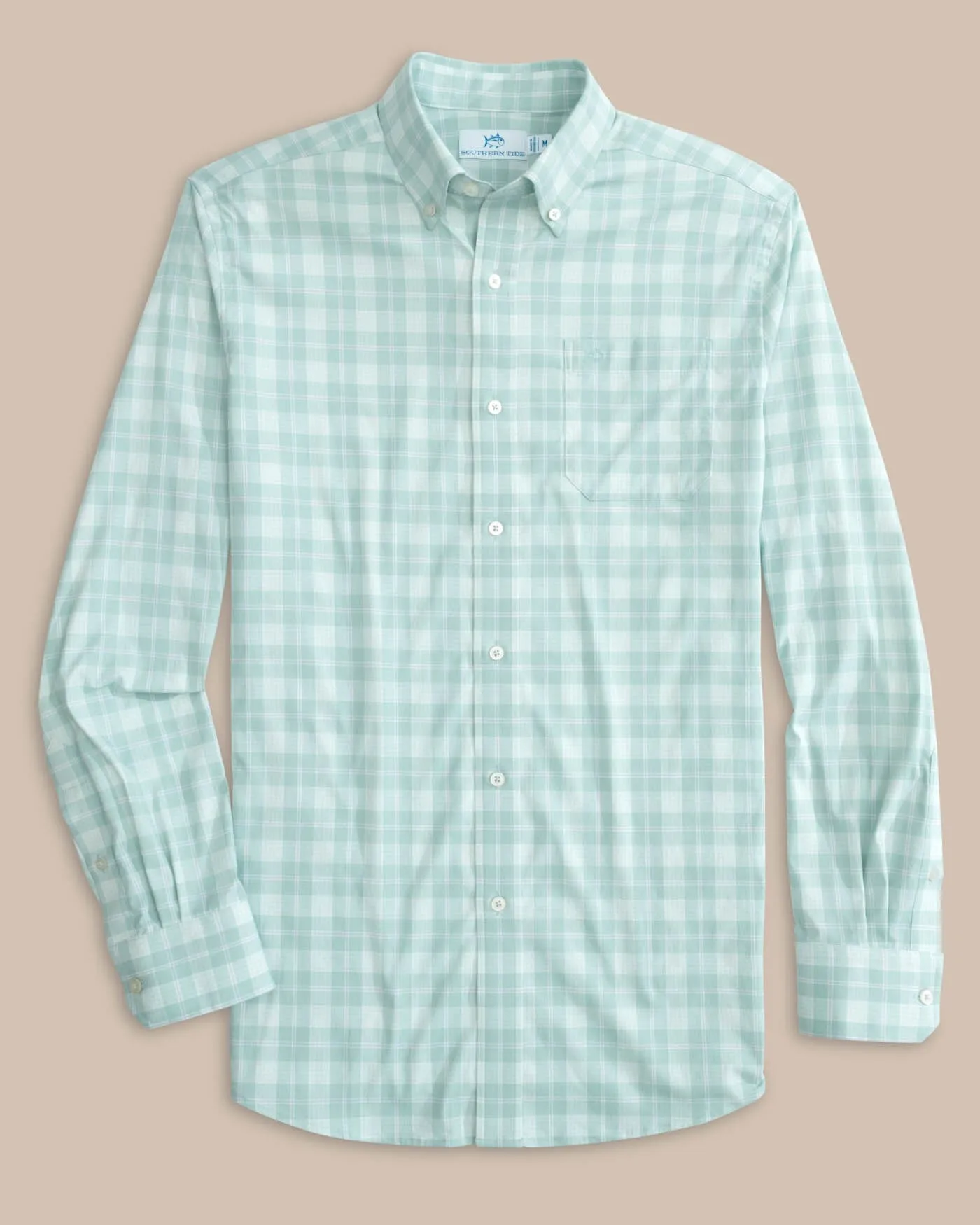 Intercoastal Primrose Plaid Long Sleeve Sport Shirt