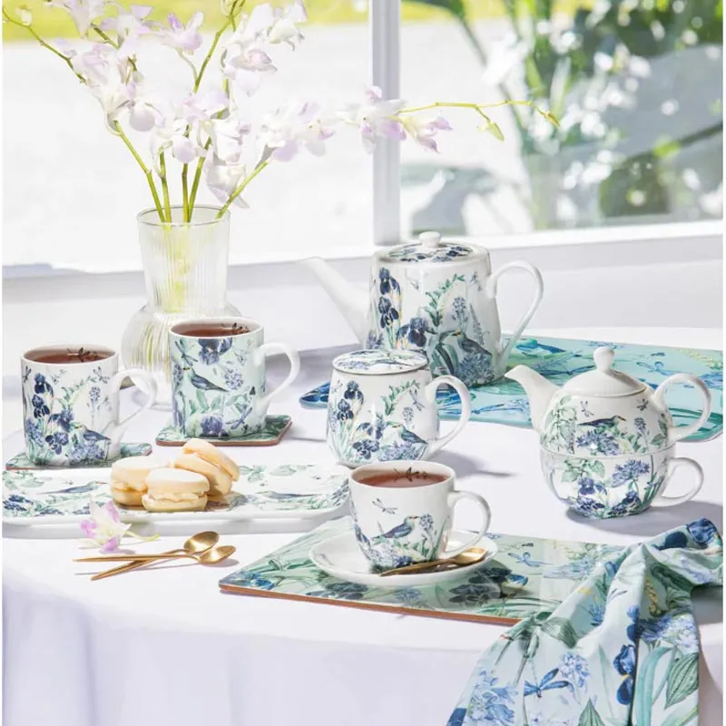 Iris Garden Bone China Mug