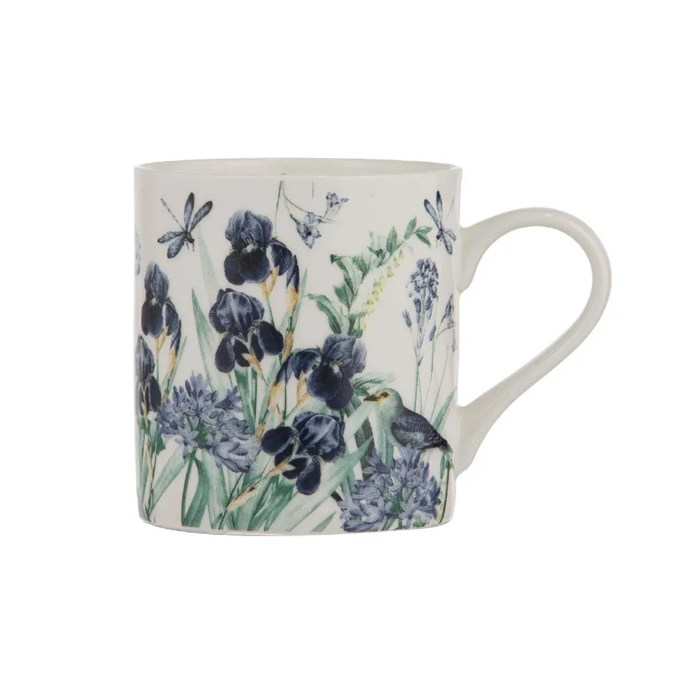 Iris Garden Bone China Mug