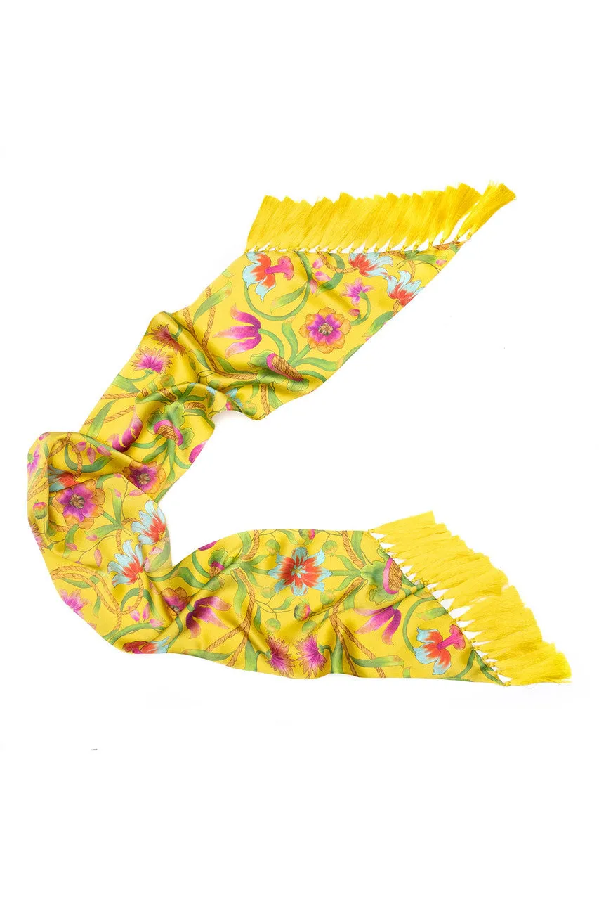 Kamakura Silk Fringe Scarf