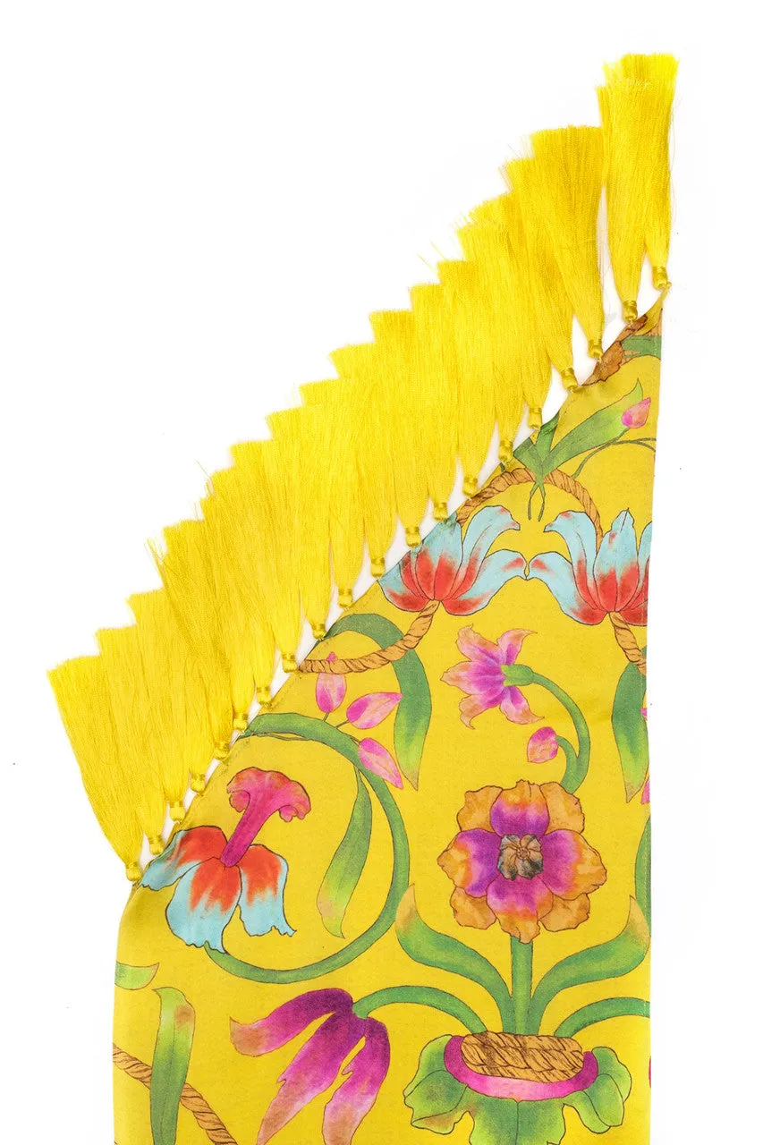 Kamakura Silk Fringe Scarf