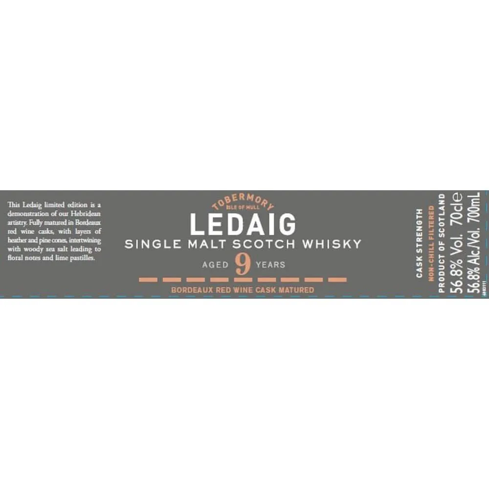 Ledaig 9 Year Old Bordeaux Red Wine Cask Matured