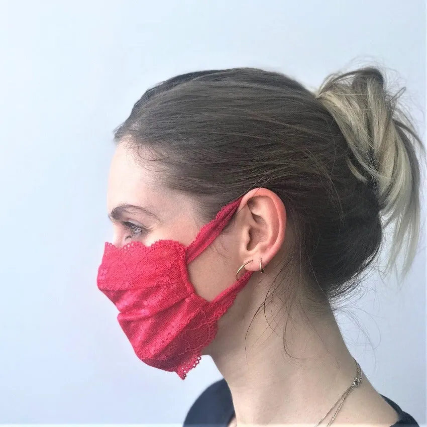Mask | Summer Kiss | Cherry Red | 2-Layers | One Size