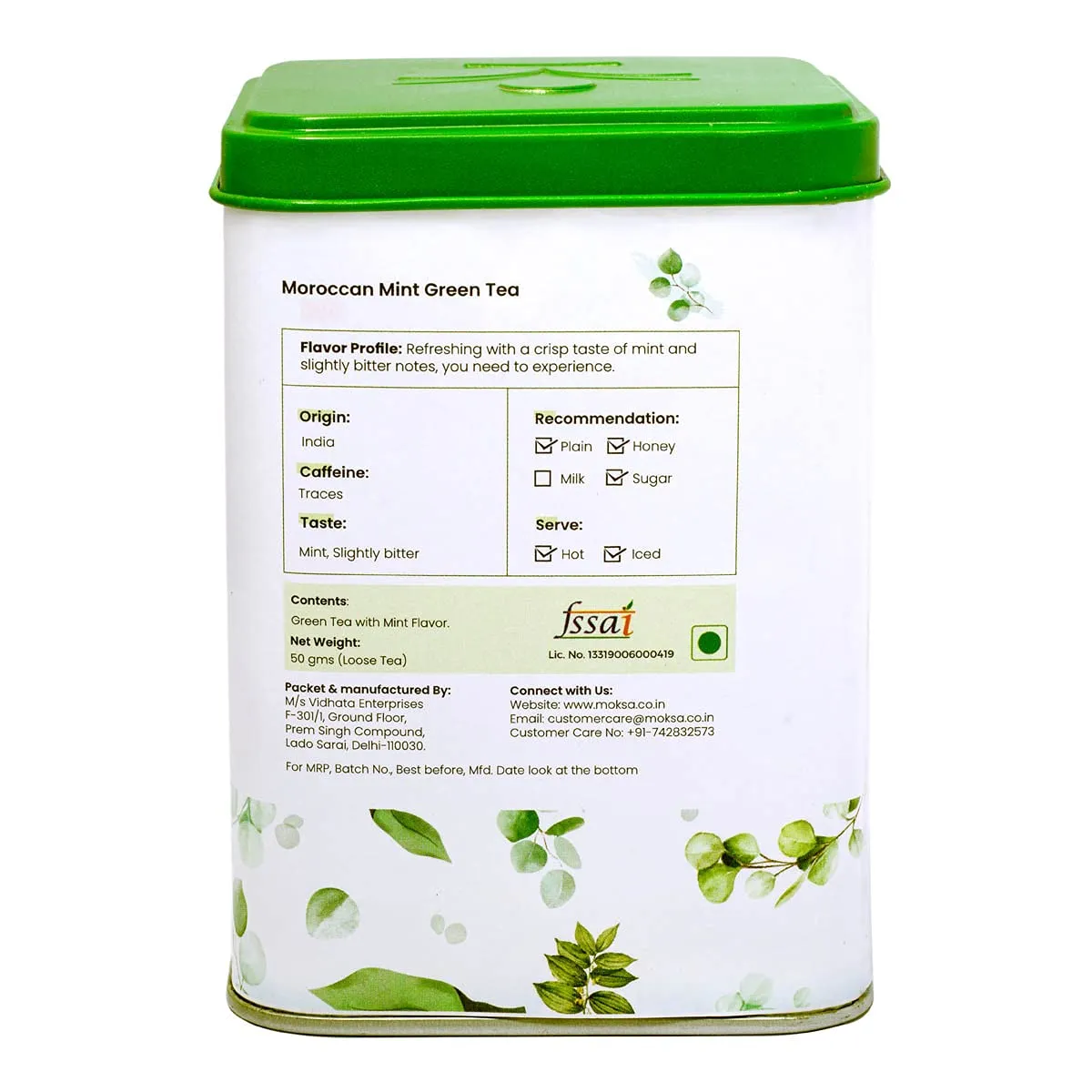 Moksa Moroccan Mint Green Tea