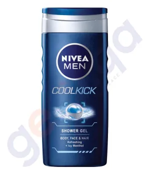 NIVEA MEN COOL KICK 24H FRESH EFFECT SHOWER GEL 250ML