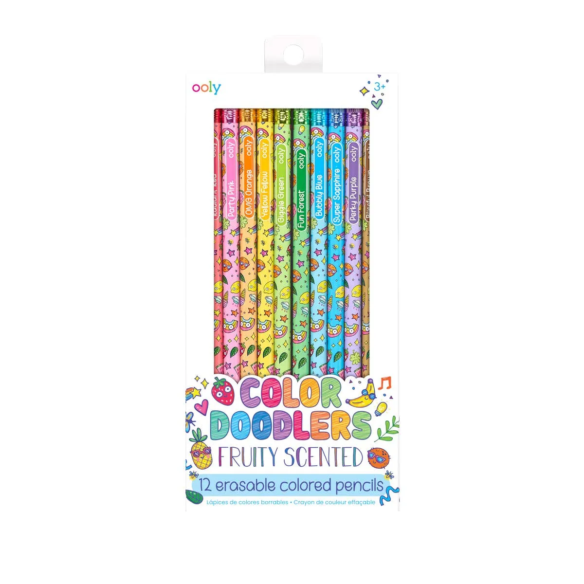 Ooly Color Doodlers Scented Erasable Colored Pencils