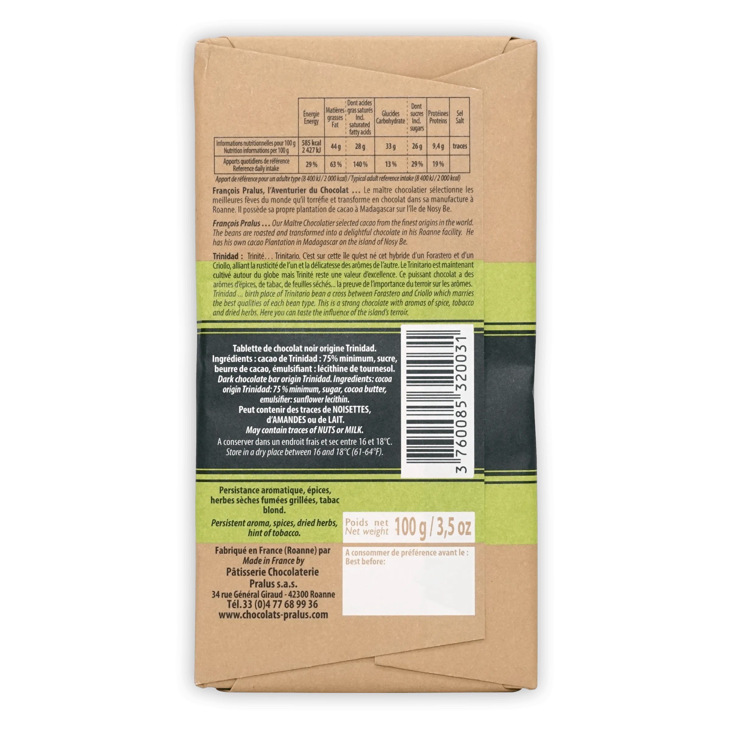 Pralus Trinidad 75%
