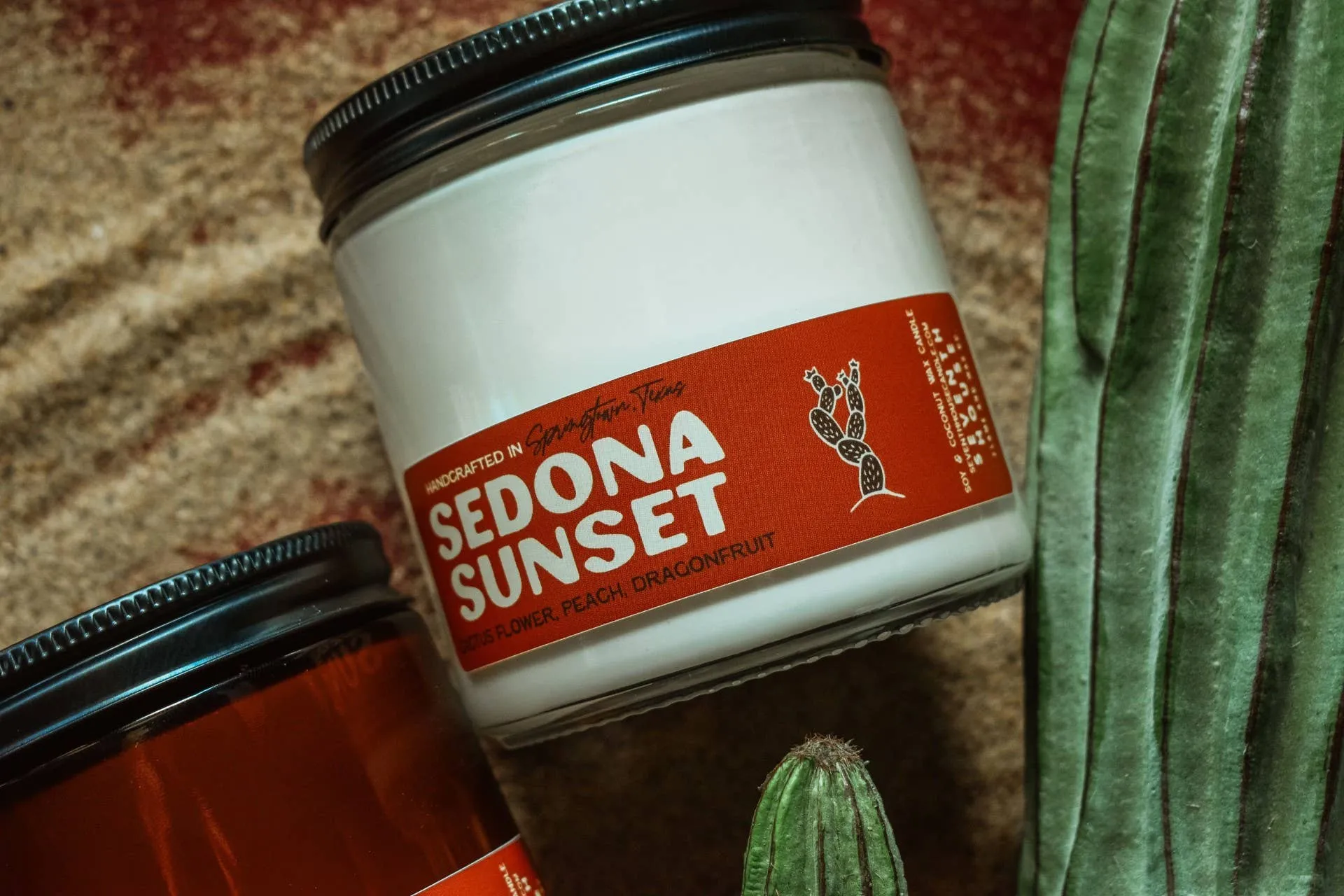 SEDONA SUNSET - Dragonfruit, Cactus, Peach Candle