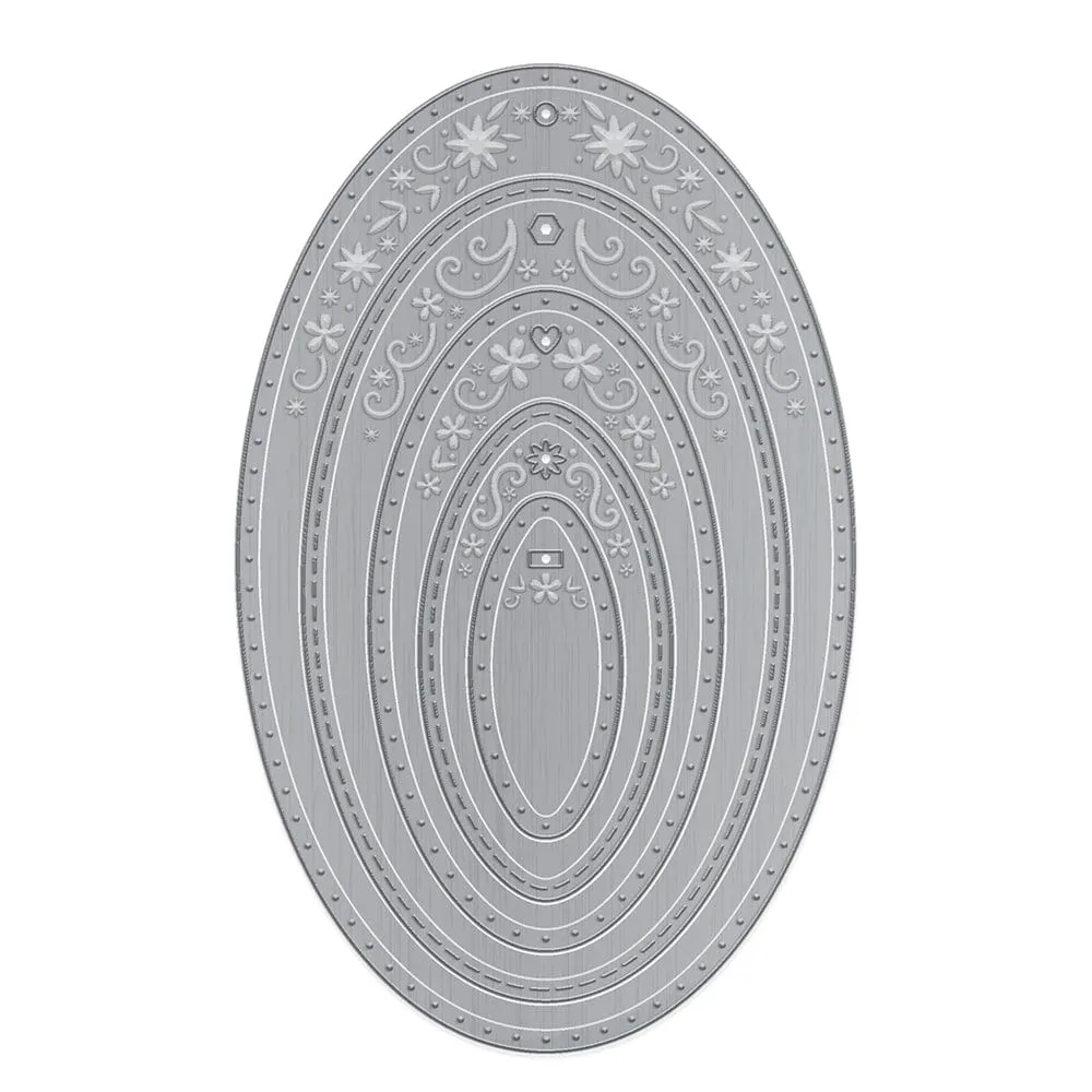 Tonic Studios - Opulent Oval Layering Tag Die Set - 4153E