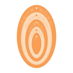 Tonic Studios - Opulent Oval Layering Tag Die Set - 4153E